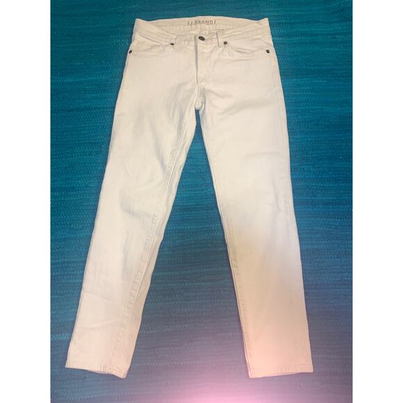 NWOT $189 PAIGE SKYLINE WHITE DENIM ANKLE JEANS 24 - Picture 14 of 14